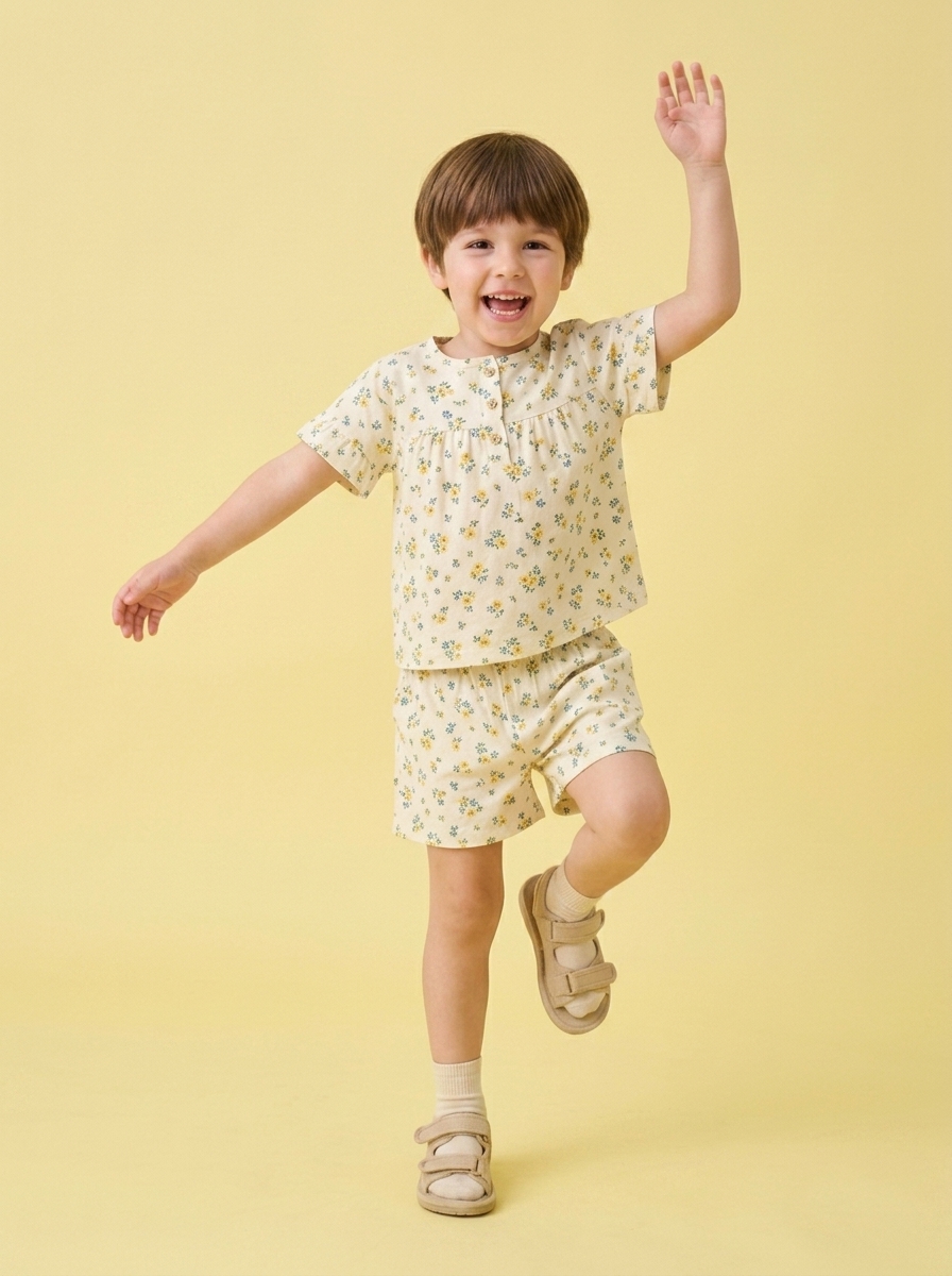 Cotton Shorts Set